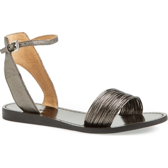 Coach Shoes - Sale! Coach Gunmetal & Black Gladiator  SZ 7.5